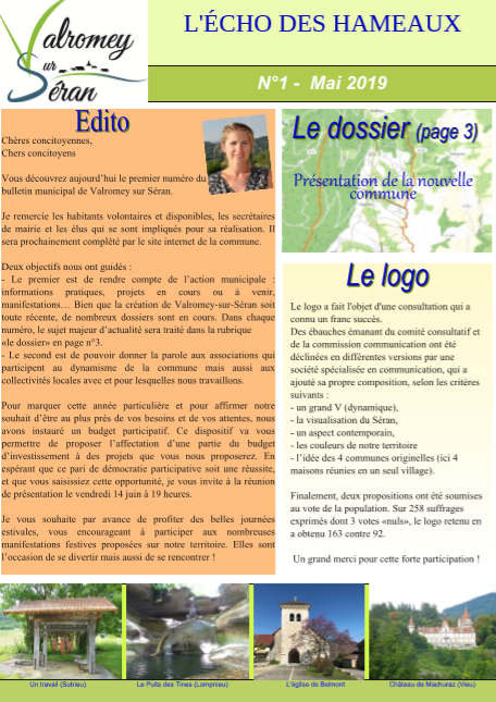 Bulletin N°1 - Mai 2019